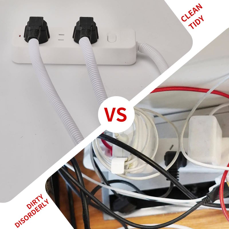 Cacovedo Dog Cat Cord Protector - 30 ft Chew Proof Cord Protector Electric Wires Covers Protect Wires from Chewing Through Safe Around Rabbits, Cats and Other Pets- Outside Diameter 15.8mm - Image 4